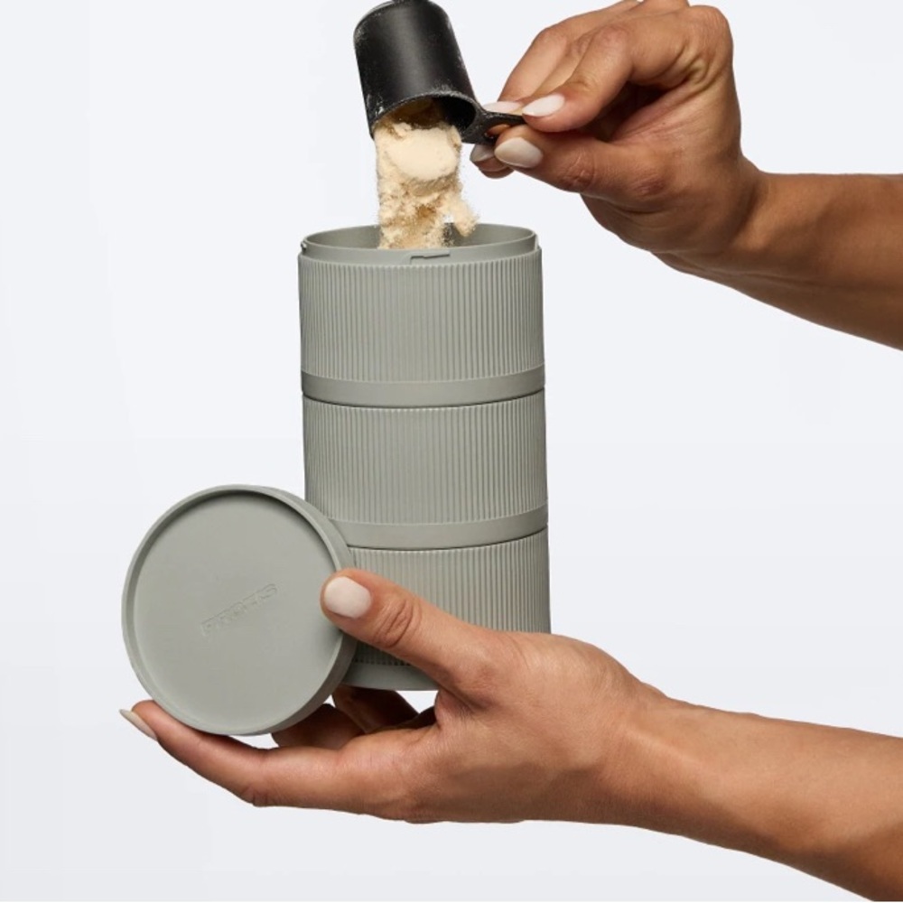 Stackable Gray Storage Containers - Picture 2 of 8